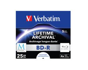 Verbatim 43823 M-Disc Blu-ray 25 GB 5 stuk(s) Jewelcase Bedrukbaar