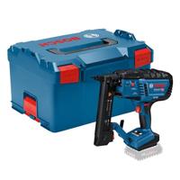 Bosch Professional 18V System accuhouttacker GTH 18V-38 M (borstelloze motor, enkelschots/contactactiveringsmodus, zonder accu's en oplader, in L-BOXX)