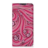 Xiaomi Redmi 9 Bookcase Swirl Pink - thumbnail