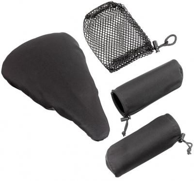 Ergotec zadeldek handvaten universeel stadsfiets zwart 2-delig