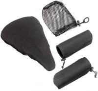 Ergotec zadeldek handvaten universeel stadsfiets zwart 2-delig