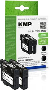 KMP Inktcartridge vervangt Epson 16, T1621 Compatibel 2-pack Zwart E154D 1621,4821