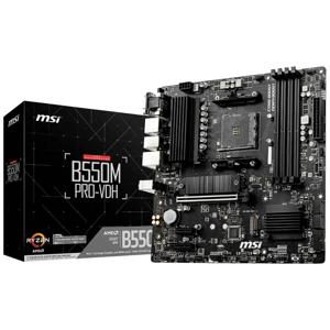 MSI B550M PRO-VDH Moederbord Socket AMD AM4 Vormfactor Micro-ATX Moederbord chipset AMD® B550