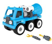 Luna brandweerauto met gereedschap 35 x 19 x 13 cm blauw