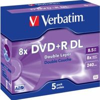 Verbatim DVD+R DL 8X 5st. Jewelcase