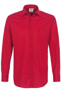 HAKRO Comfort Fit Overhemd rood, Effen