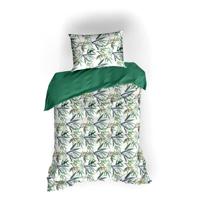 De Witte Lietaer Dekbedovertrek Katoen Salix - Eenpersoons - 140 x 200/220 cm - Groen