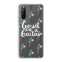 Cactus quote: Sony Xperia 10 III Transparant Hoesje