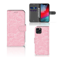 Apple iPhone 11 Pro Hoesje White Flowers - thumbnail