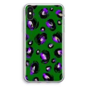 Green Cheetah: iPhone X Transparant Hoesje