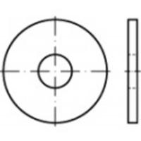 Onderlegring 22 mm 72 mm RVS A2 50 stuk(s) TOOLCRAFT 1060830