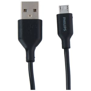 PHILIPS - USB-A naar Micro USB Kabel - DLC21030U - 1.2 Meter Kabel - Reserve Kabel - Zwart