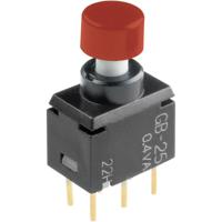 NKK Switches GB25AH GB25AH Druktoets 28 V DC/AC 0.1 A 2x aan/(aan) Moment 1 stuk(s) - thumbnail