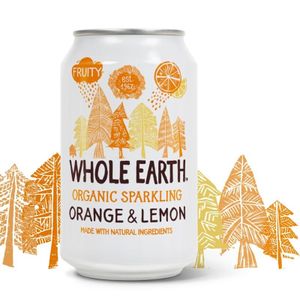 Whole Earth Sparkling orange/lemon bio (330 ml)