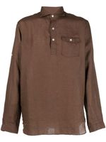 Lardini polo en lin - Marron