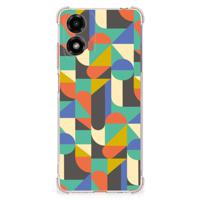 Motorola Moto G24 | G24 Power | G04 Doorzichtige Silicone Hoesje Funky Retro