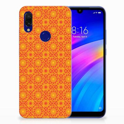 Xiaomi Redmi 7 TPU bumper Batik Oranje Xiaomi Redmi 7 TPU bumper Batik Oranje