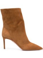 Aquazzura bottines Matignon 75 mm en daim - Marron - thumbnail