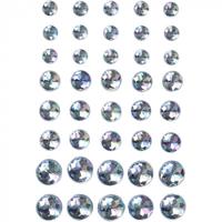 Vivi Gade strasstenen blauw 6 + 8 + 10 mm 40 stuks