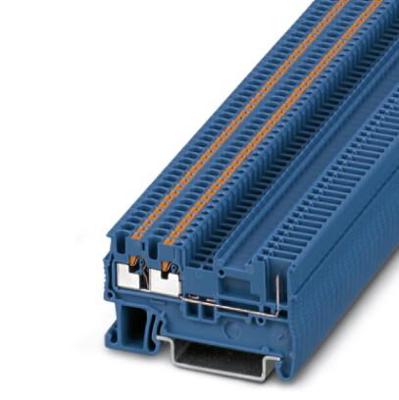 Phoenix Contact 3212361 Doorgangsserieklem 3.5 mm Snelaansluiting Blauw 50 stuk(s)