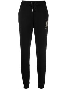 Armani Exchange pantalon de jogging à logo brodé - Noir