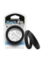 #22 Xact-Fit Cockring 2-Pack - Black