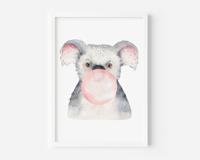 Poster - Koala met Bubblegum - thumbnail