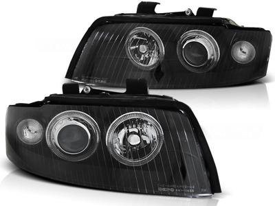 Tuning-Tec Koplampen Xenon voor Audi A4 10 00-10 04 ANGEL EYES ZWART D1S