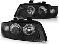 Tuning-Tec Koplampen Xenon voor Audi A4 10 00-10 04 ANGEL EYES ZWART D1S