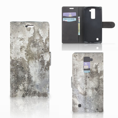 LG K10 2015 Bookcase Beton Print