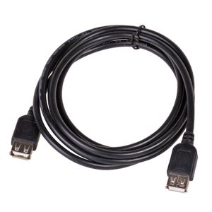 Akyga USB-kabel USB-A bus, USB-A bus 1.80 m Zwart AK-USB-06