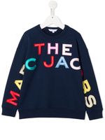 Marc Jacobs Kids sweat en coton à logo imprimé - Bleu