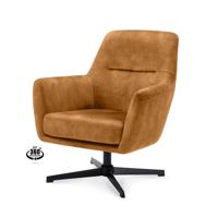 Haluta Relax Fauteuil Nora - Draaibaar - Cognac - thumbnail