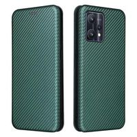 OnePlus Nord CE 2 Lite 5G Flip Case - Koolstofvezel - Groen - thumbnail