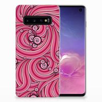 Samsung Galaxy S10 Hoesje maken Swirl Pink - thumbnail