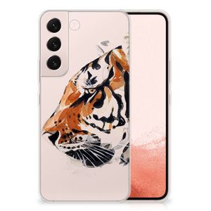 Hoesje maken Samsung Galaxy S22 Watercolor Tiger