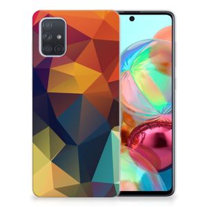 Samsung Galaxy A71 TPU Hoesje Polygon Color