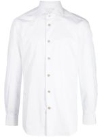 Kiton chemise en coton à manches longues - Blanc - thumbnail