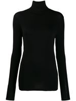 Majestic Filatures turtleneck jersey top - Noir - thumbnail