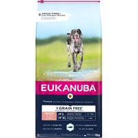 Eukanuba Senior Large met oceaanvis graanvrij hondenvoer 2 x 12 kg - thumbnail