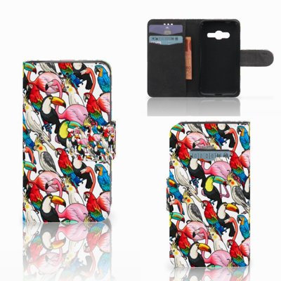 Samsung Galaxy Trend 2 Telefoonhoesje met Pasjes Birds