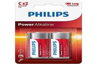 Blister Philips 2 batterijen alkaline LR14 1,5 V
