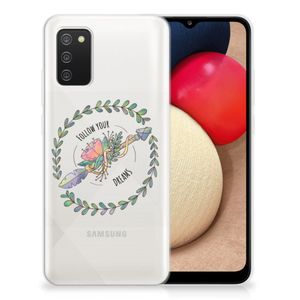 Samsung Galaxy A02s Telefoonhoesje met Naam Boho Dreams