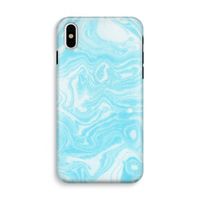 Waterverf blauw: iPhone XS Tough Case - thumbnail