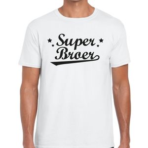 Kadoshirt Super broer wit voor heren 2XL  -