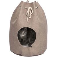 TRIXIE KATTENMAND SCHUILPLAATS NELLI LICHTBRUIN / WIT-TAUPE 40X40X55 CM - thumbnail