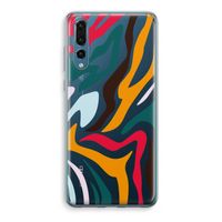 Colored Zebra: Huawei P20 Pro Transparant Hoesje