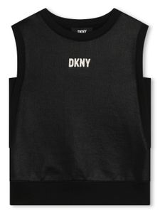 Dkny Kids débardeur à logo imprimé - Noir