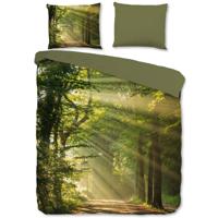 Good Morning Dekbedovertrek WOODS 200x200/220 cm groen
