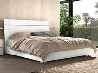 Bed LUANA 180x200 cm hoogglans wit - thumbnail